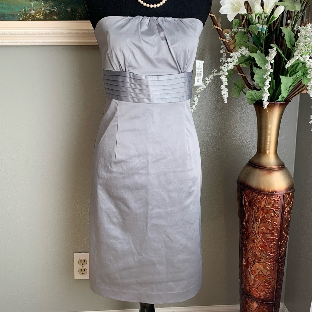 Suzy Shier Gray Backless Dress Size Small